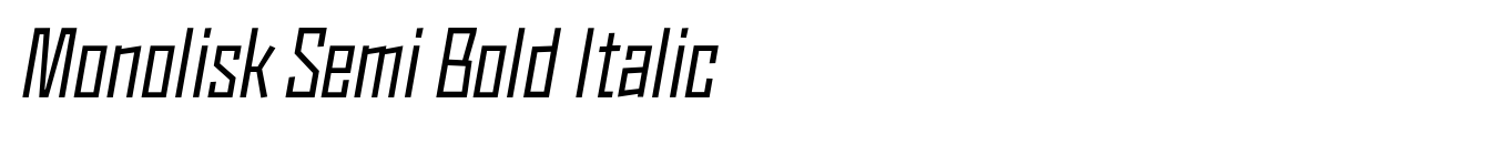 Monolisk Semi Bold Italic image